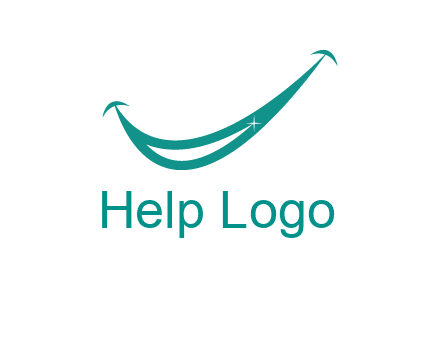 crescent forming a smile for a dental logo