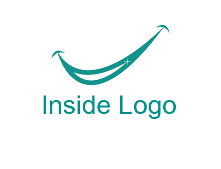 crescent forming a smile for a dental logo