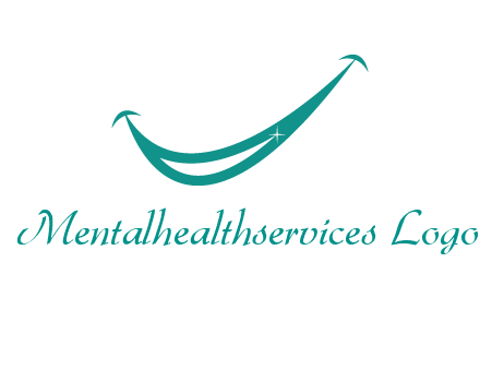 crescent forming a smile for a dental logo