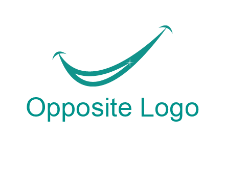 crescent forming a smile for a dental logo