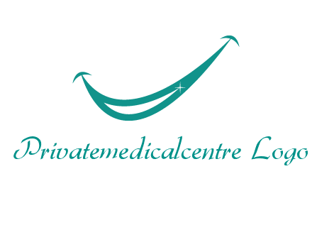 crescent forming a smile for a dental logo