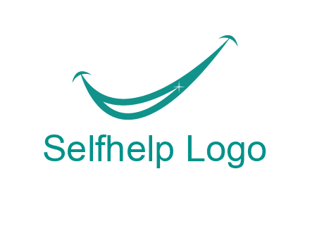 crescent forming a smile for a dental logo