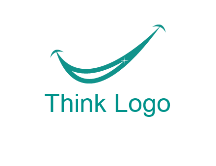 crescent forming a smile for a dental logo