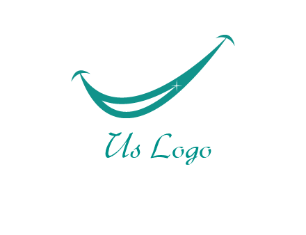 crescent forming a smile for a dental logo