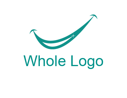 crescent forming a smile for a dental logo