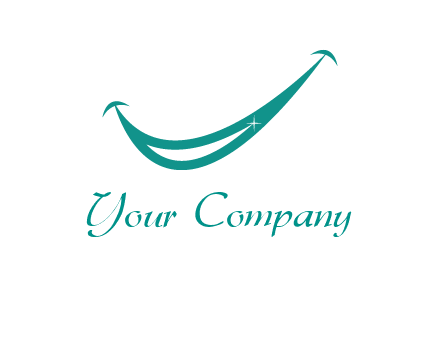 crescent forming a smile for a dental logo