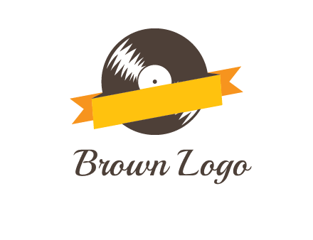 ribbon over vinyl logo