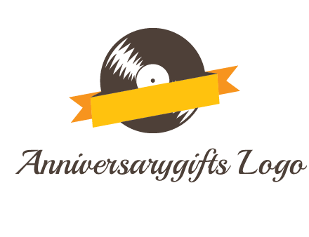 ribbon over vinyl logo
