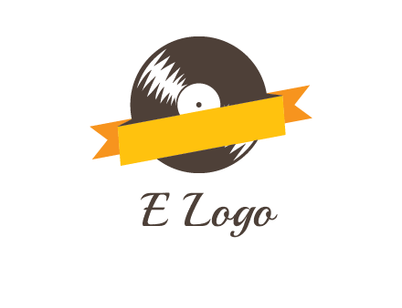 ribbon over vinyl logo