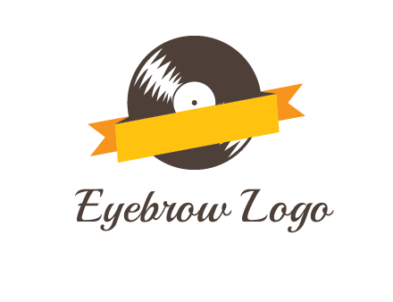 ribbon over vinyl logo