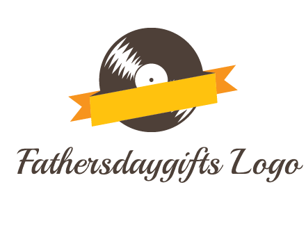 ribbon over vinyl logo