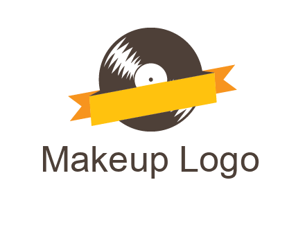 ribbon over vinyl logo