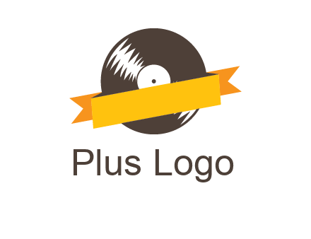 ribbon over vinyl logo