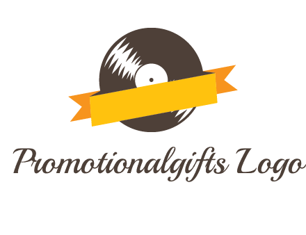 ribbon over vinyl logo