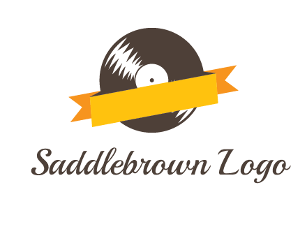 ribbon over vinyl logo