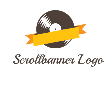 ribbon over vinyl logo