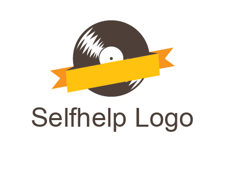 ribbon over vinyl logo