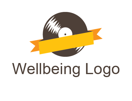 ribbon over vinyl logo