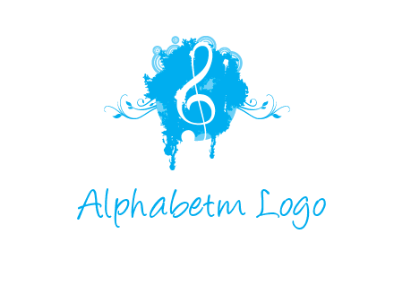 music note inside ink bot with vines logo
