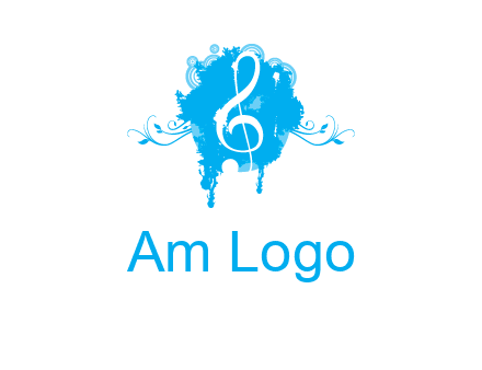 music note inside ink bot with vines logo