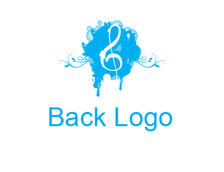 music note inside ink bot with vines logo