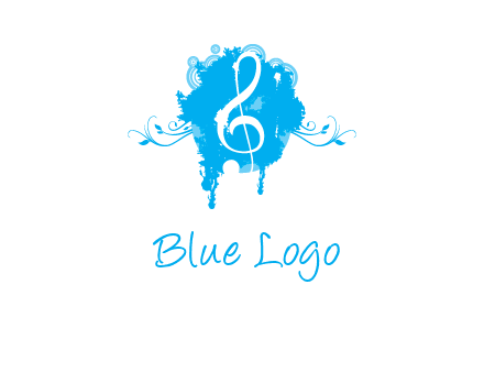music note inside ink bot with vines logo