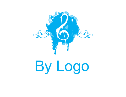 music note inside ink bot with vines logo