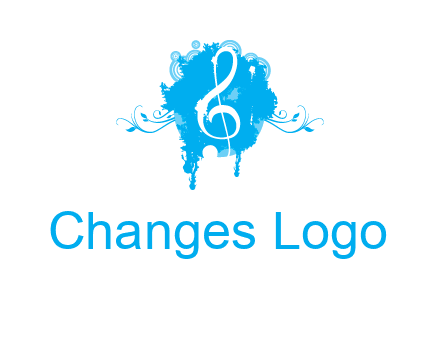 music note inside ink bot with vines logo