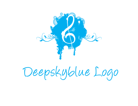 music note inside ink bot with vines logo