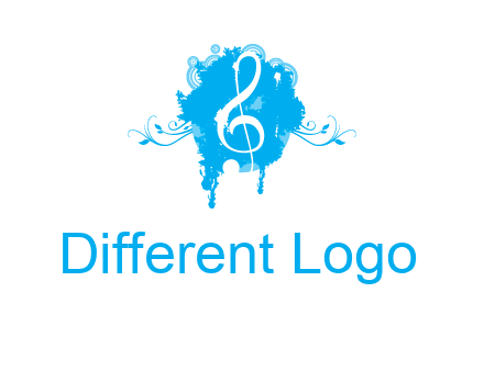 music note inside ink bot with vines logo