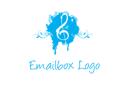 music note inside ink bot with vines logo