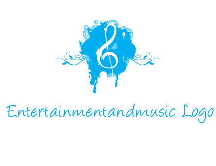 music note inside ink bot with vines logo