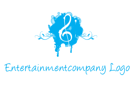 music note inside ink bot with vines logo