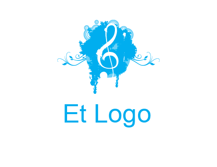 music note inside ink bot with vines logo