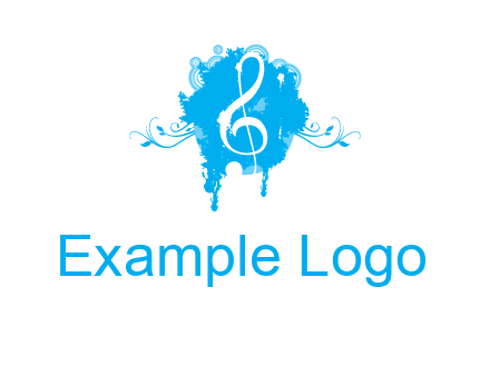 music note inside ink bot with vines logo