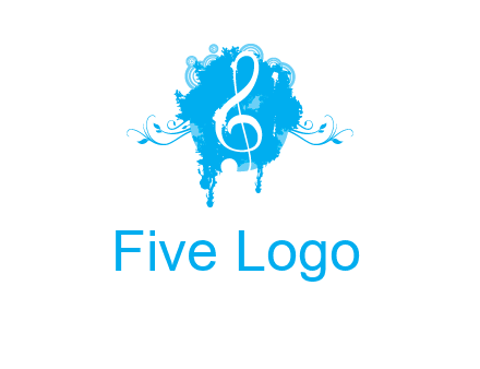music note inside ink bot with vines logo