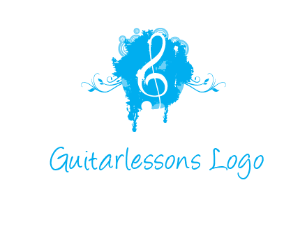 music note inside ink bot with vines logo
