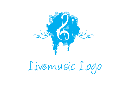 music note inside ink bot with vines logo
