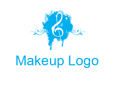 music note inside ink bot with vines logo