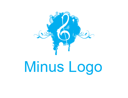 music note inside ink bot with vines logo