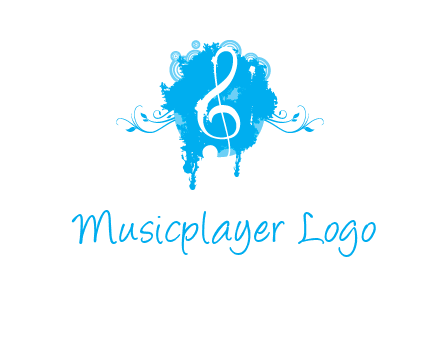 music note inside ink bot with vines logo