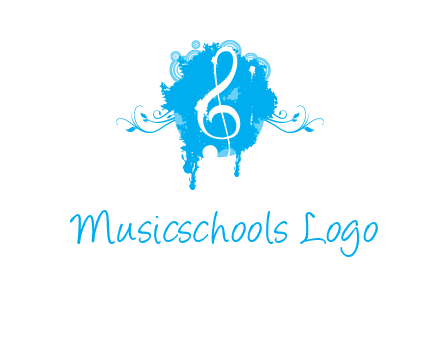music note inside ink bot with vines logo