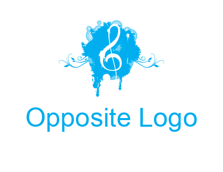 music note inside ink bot with vines logo