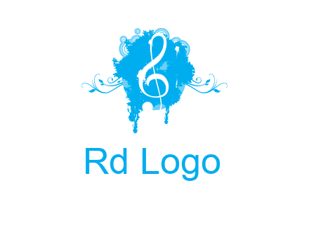 music note inside ink bot with vines logo