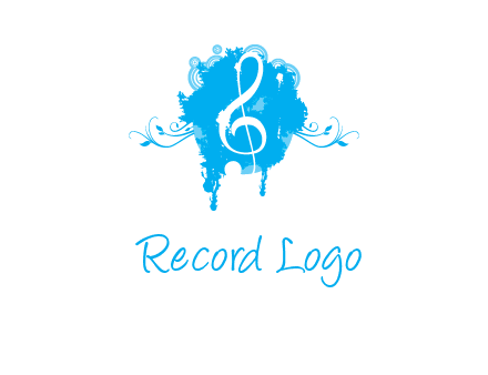 music note inside ink bot with vines logo
