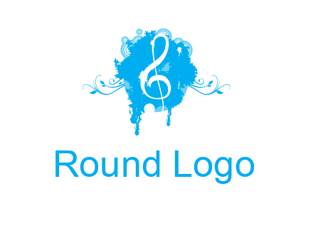 music note inside ink bot with vines logo