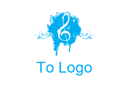 music note inside ink bot with vines logo