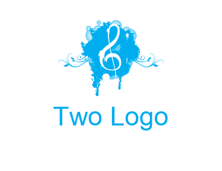 music note inside ink bot with vines logo