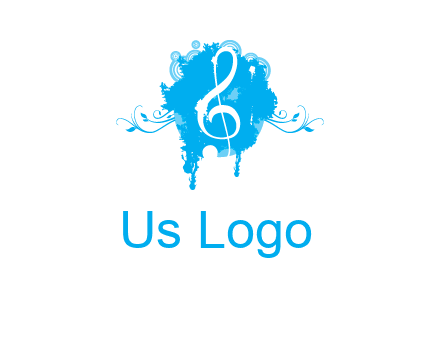 music note inside ink bot with vines logo