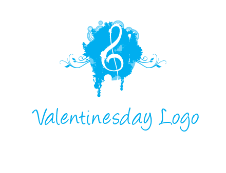 music note inside ink bot with vines logo